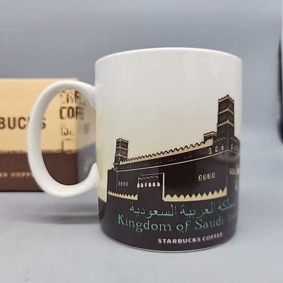 Kingdom of Saudi Arabia Starbucks Coffee 16oz 473ml Mug Global Icon City NEW Box - Picture 3 of 6